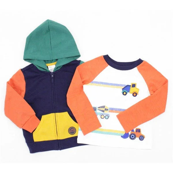 Little Me Kids Fleece-Lined Room wear Hoodie and Shirt Set - Gomix Brands Outlet